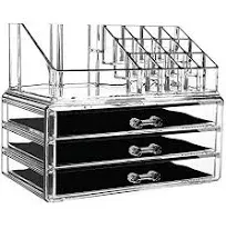 CQ Acrylic Makeup Organizer Set of 2