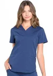 Cherokee Workwear Professionals Women&#039;s V-Neck Scrub Top Size M