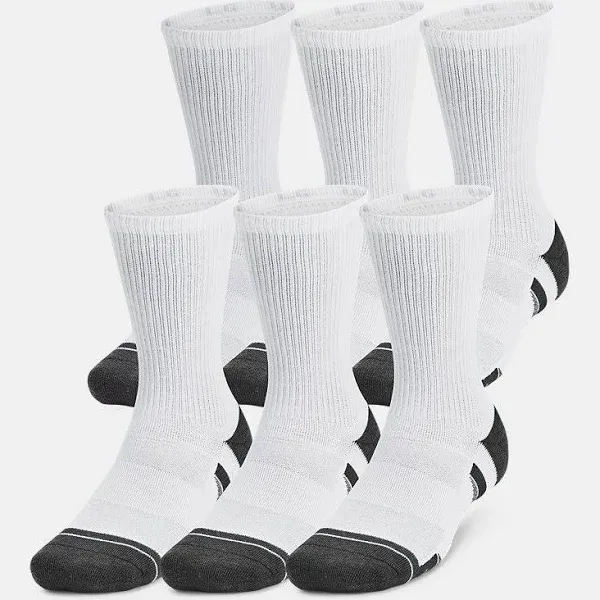 Under Armour Unisex Performance Tech 6-Pack Crew Socks