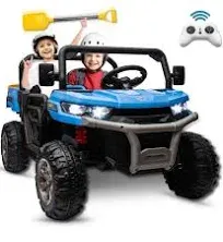 Hikole 24V Kids Ride on Dump Truck Car Kids Electric Remote Control