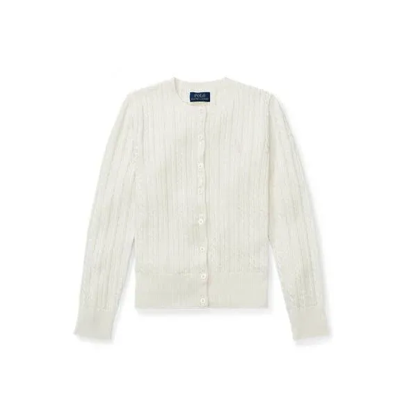 Polo Ralph Lauren Cable-Knit Cotton Cardigan Girls