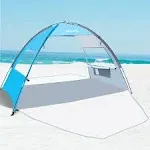 OutdoorMaster Beach Tent for 3 Person - Easy Setup and Portable Beach Shade Sun