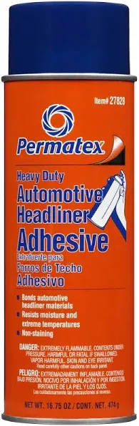 Permatex 27828 Body Shop Heavy Duty Headliner Adhesive High Strength Spray NEW