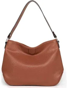 Hobo Bags Vegan Leather Purses and Handbags for Women Top Handle A Brown