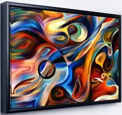 Abstract Music and Rhythm Abstract on Canvas Art Wall Photgraphy Artwork Print