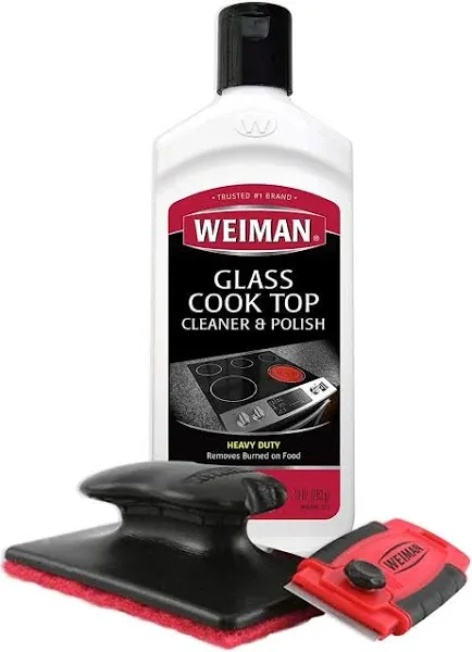 Weiman Cleaner & Polish, Glass Cook Top, Heavy Duty - 10 oz