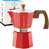 Milano Stovetop Espresso Maker Moka Pot 3 espresso Cup - 5 oz, Blue -Moka Esp...