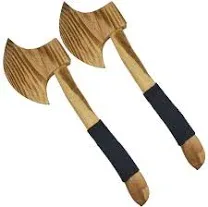 Adventure Awaits! - 2-Pack - Wooden Toy Axe Hatchet - Handmade - Light