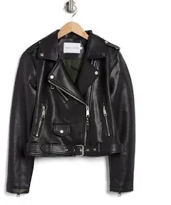 REBECCA MINKOFF\nFaux Leather Moto Jacket