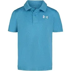 Under Armour Boys' Short Sleeve Ua Match Polo Collared Shirt, Chest Logo, Soft & Comfortable