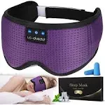 LC-dolida Sleep Headphones, Sleep Mask Bluetooth Wireless Music Eye Mask, Sleeping Headphones for Side Sleepers Sleep Mask with Bluetooth Headphones Ultra-Thin Stereo Speakers Perfect for Sleeping