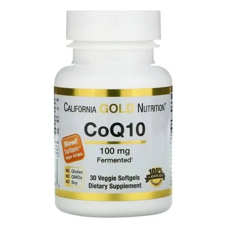 California Gold Nutrition CoQ10, 100 mg, 30 Cápsulas Softgel Vegetais