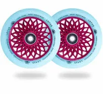 110mm x 24mm Lotus Wheel (Pink/Glow-in-Dark)