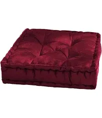 Sweet Home Collection Floor Pillow Large Square Tufted Decorative Cushion. Fa...