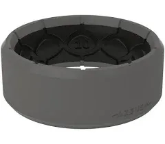 Groove Life Zeus Edge Midnight Black Silicone Ring, Size 9