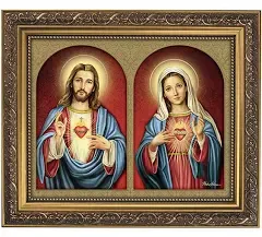 Christian Brands Sacred Hearts Framed Print