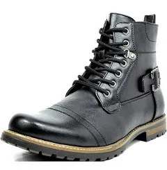 Men&#039;s Military Motorcycle Boots Combat Riding Vintage Leather Non-slip Shoes US