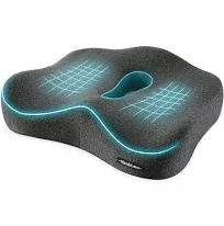 Memory Foam Seat Chair Cushion for Relieves Back Sciatica Pain Tailbone Pain ...