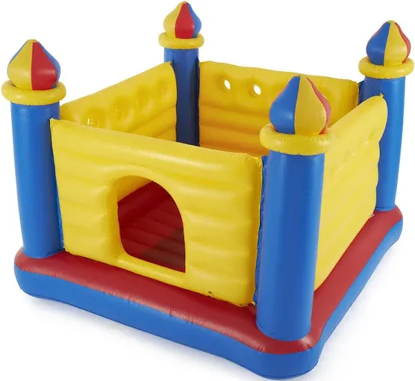 Intex Inflatable Colorful Jump-O-Lene Castle Bounce House, for 2 Kids Ages 3-6