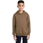 Port & Company PC90YH Youth Core Fleece Pullover Hooded Sweatshirt - Woodland Brown - XS