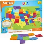 Imagimake Mapology United States Puzzle | Educational Toys for Kids 5-7 | Learn