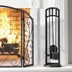 Pleasant Hearth FA219TA Arched 4 Piece Fireplace Toolset