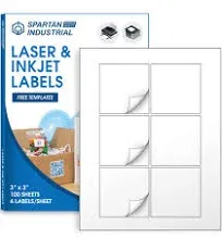 Spartan Industrial Printable Laser and Inkjet Labels