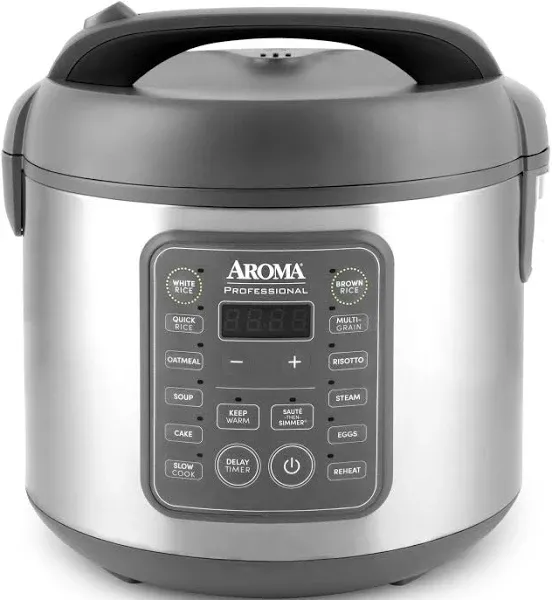 Digital Rice Cooker 20-Cup Cooked Slow Cooker Multicooker Steamer Oatmeal Cooker