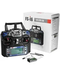 Flysky FS-i6X 2.4GHz 10ch Afhds 2A RC with FS-iA6B Receiver for RC Drone Airplane Helicopter