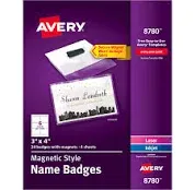 Avery Magnetic Style Name Badge Kit