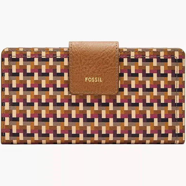 Logan Tab Clutch In Neutral Woven