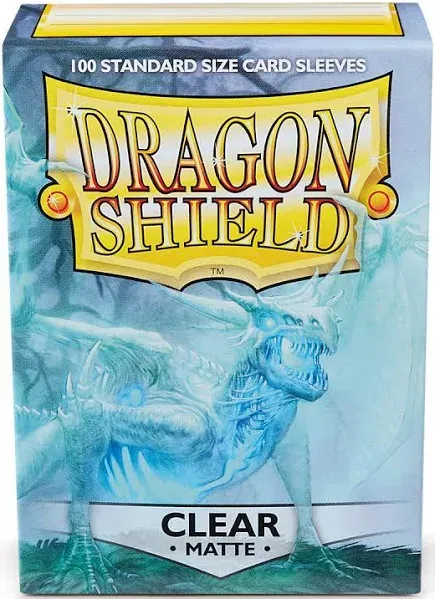 Dragon Shield: 100ct Standard Size Matte Clear Outer Sleeves