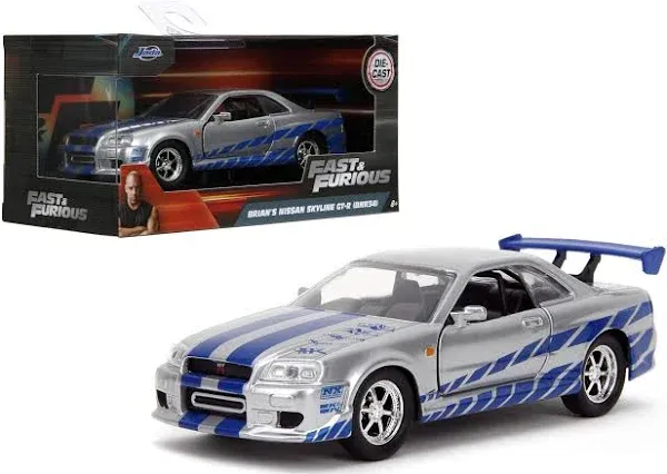 Jada Fast And Furious 1/32 Diecast Brian&#039;s GTR Dom&#039;s Mazda Plymouth Lettys Chevy