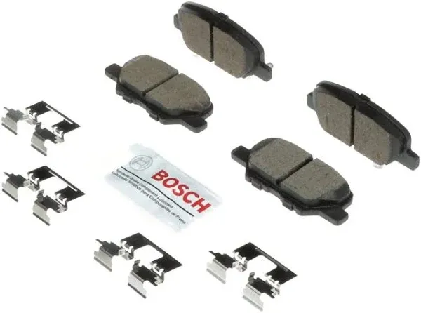 BOSCH BC1679 QuietCast Premium Ceramic Disc Brake Pad Set - Compatible With Select Mazda 3, 6; Mitsubishi Outlander, Outlander Sport; REAR