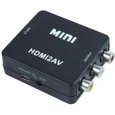 HDMI To RCA AV Adapter Converter Cable CVBS 3RCA 1080P Composite Video Audio