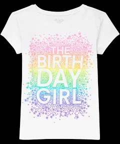 The Children's Place Girls' Birthday Graphic T-Shirt