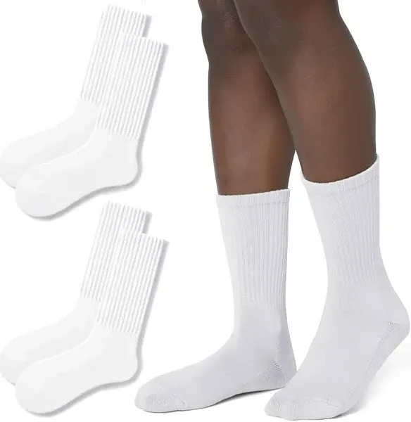 Women's Retro Slouch Ribbed Crew Socks (5 Pack)