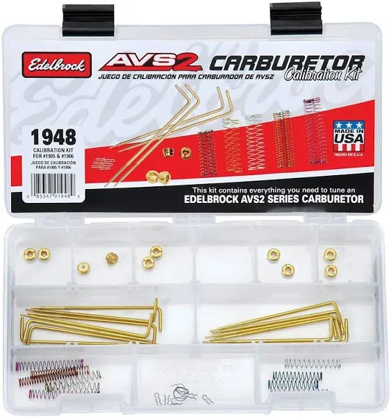 Edelbrock 1948 AVS2 Series Carburetor Calibration Kit