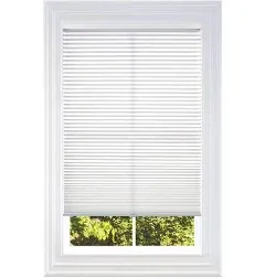 BlindsAvenue Cordless Top Down Bottom Up Cellular Honeycomb Shade, 9/16" Single Cell, Light Filtering, Cotton White, Size: 27.5" W x 72" H