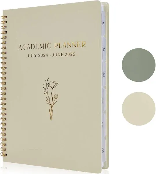 Simplified 2024-2025 Academic Planner - A Beautiful 7" x 10" Daily Planner for Women or Men with Weekly & Monthly Spreads for The 24-25 School Year