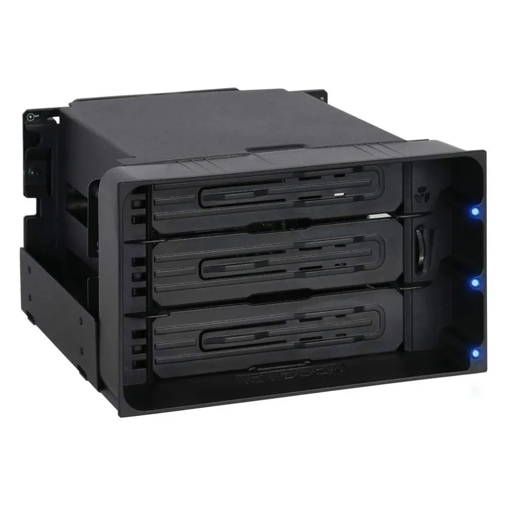 Icydock MB830SP-B FlexDock Tray-less 3 Bay Removable 3.5&#034; SATA/SAS Hard Drive