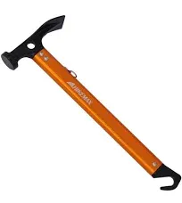 Hikemax Lightweight Outdoor Camping Hammer Aluminum Tent Hammer with Tent Stake