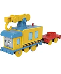 Thomas & Friends Motorized Toy Carly The Crane Battery-Powered Rail Vehicle for Pretend Play Preschool Kids Ages 3+ Years