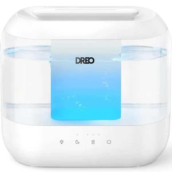 Dreo Humidifiers for Bedroom, Top Fill 4L Supersized Cool Mist Humidifier with O