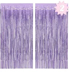 Euphoria Curtain - purple foil curtain