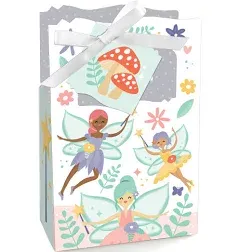 Big Dot of Happiness Let's Be Fairies Fairy Garden Birthday Party Favor Boxes (Set of 12