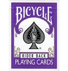 Purple Rider Back Bicycle Playing Cards