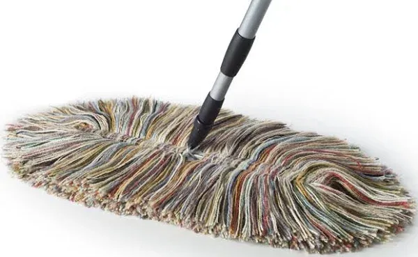 Sladust Wooly Mammoth Dust Mop with Telescoping Handle Made in The USA