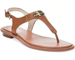 Women's Mk Plate Flat Thong Sandals