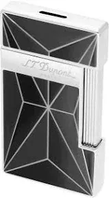 S.T. Dupont Slimmy Lighter - Black/Chrome